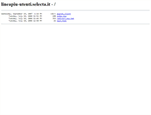 Tablet Screenshot of lineapiu-utenti.selecta.it
